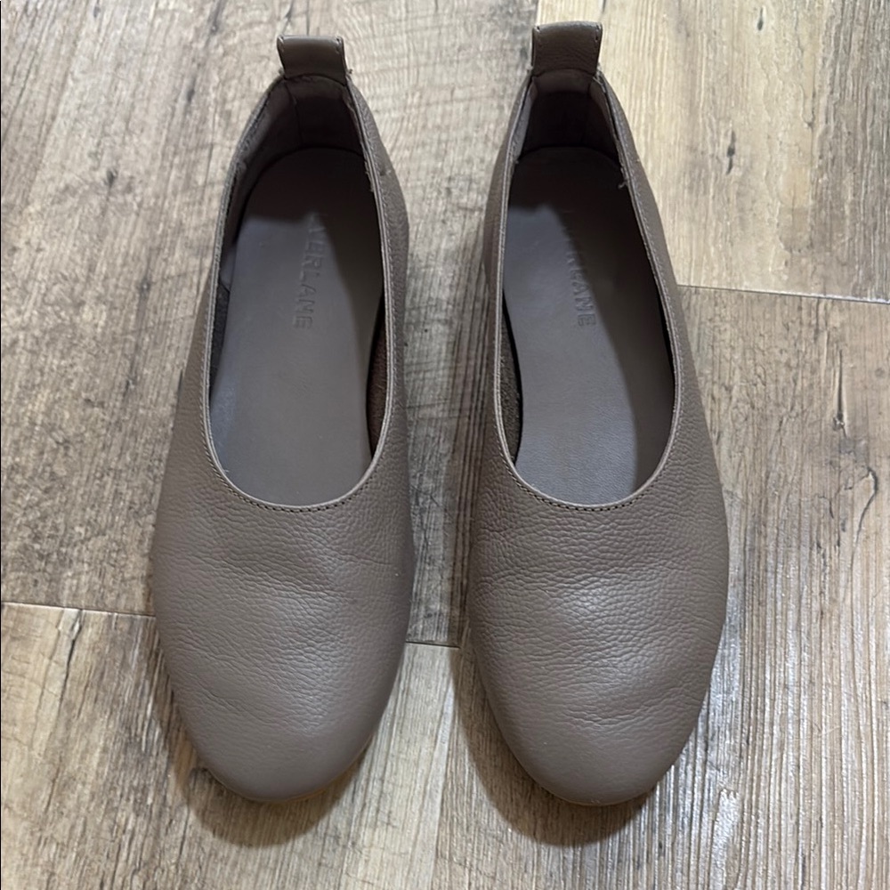 Everlane Gray-tan Flats Versatile Slip-On Ballet Flats